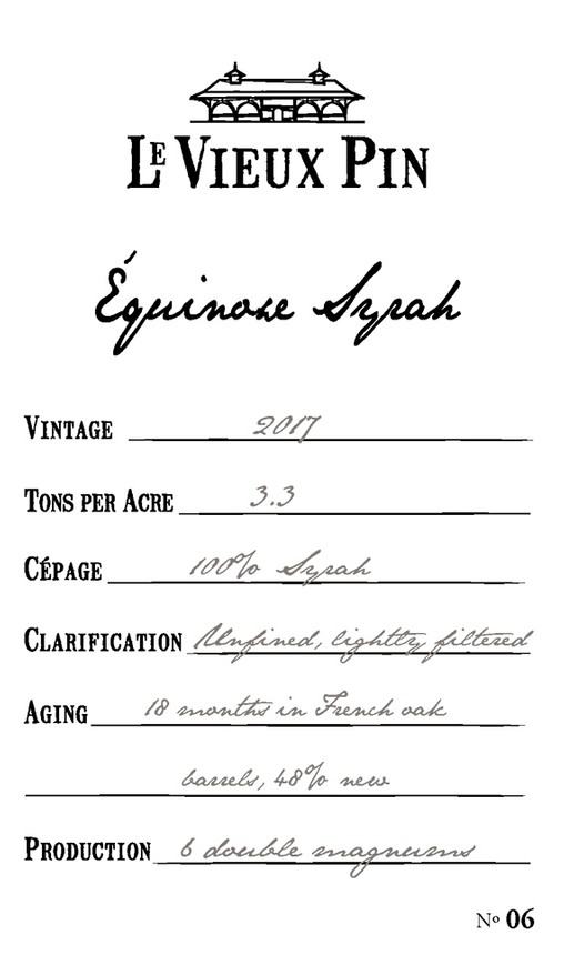 2017 Equinoxe Syrah 3L